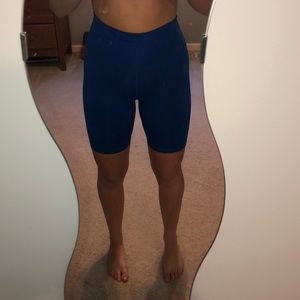 SMALL ROYAL BLUE AERIE BIKER SHORTS